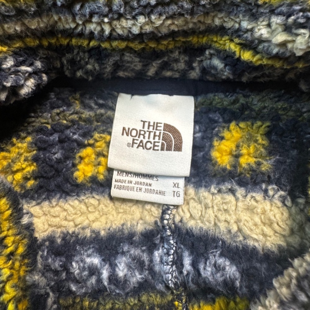 The North Face Men XL Campshire Sherpa Fleece Full Zip Jacket Aztec Tribal Print - Picture 3 of 7